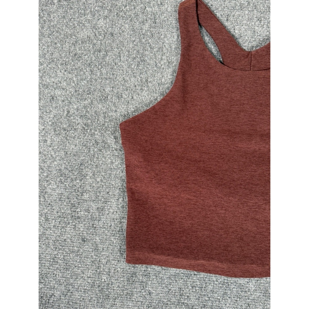 Beyond Yoga Spacedye Refocus Tank Top Womens Size Medium Mahogany Brown Gym - Picture 3 of 14